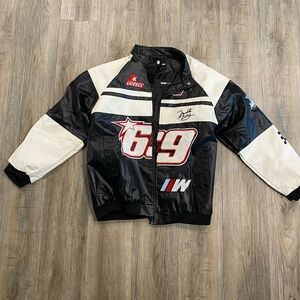 Fashion Nova Black and White Bomber Jacket